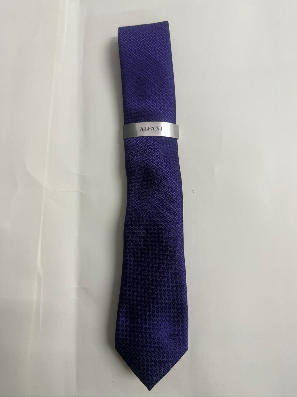 Alfani Men's Deep Purple Micro-Texture Tie